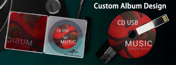 Caja de almacenamiento de vinilo para discos de música personalizada 