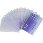 Funda transparente tarjeta de credito