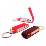 Pendrive Personalizado de Cuero y Metal Llavero 2.0