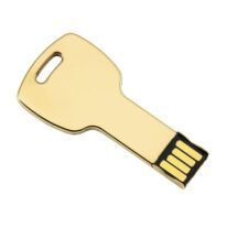Pendrive llave dorada de Metal Personalizada