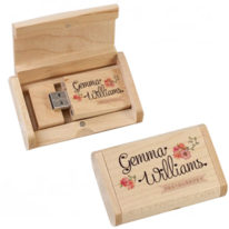 Memoria USb Madera con Caja