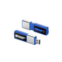Pendrive Personalizado Retractil con logotipo iluminado