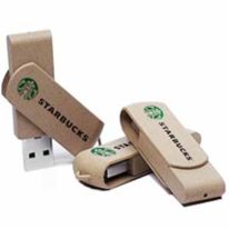 Pendrive Carton Reciclado Twister ecologico logotipo 2