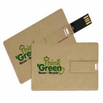 Tarjeta USB Pendrive Carton reciclado