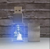 Pendrive Cristal 3D