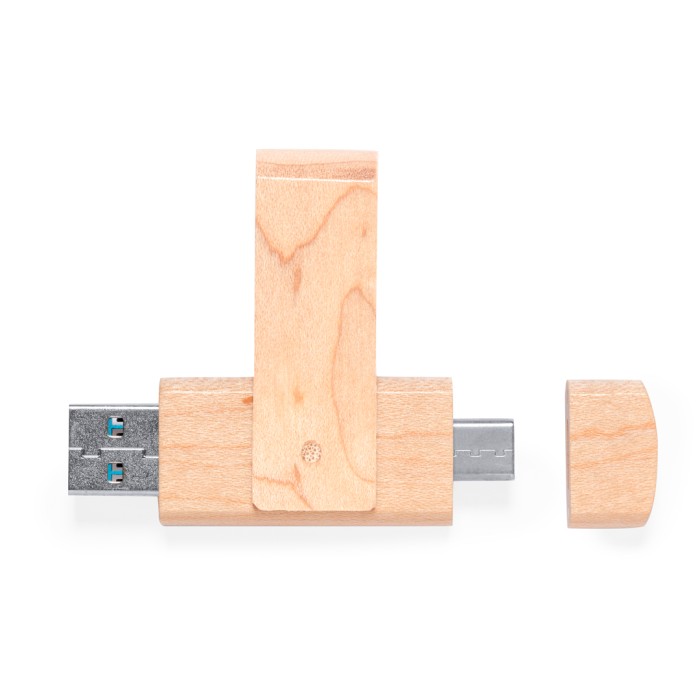 Pendrive Twister DUAL OTG Madera version rapida 3.0