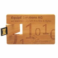 Tarjeta USB Personalizada de Madera