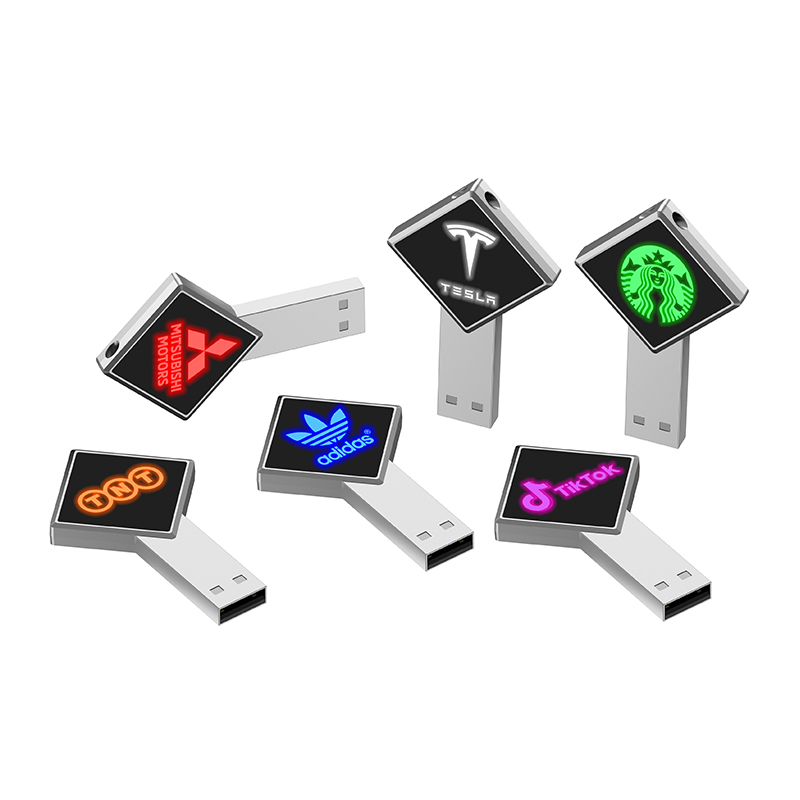 Llave Pendrive Metal Led