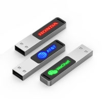 Pendrive USB Personalizado Metal Led