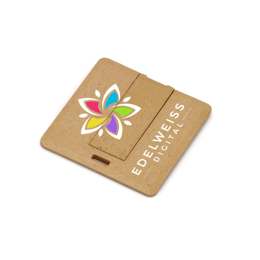 Tarjeta USB Cuadrada Ecológica