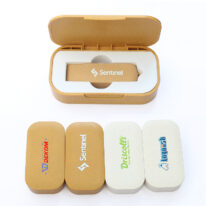 Caja ecológica pendrive personalizado trigo