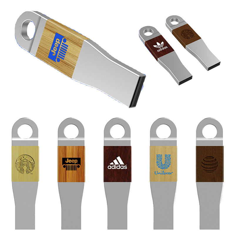 Pendrive Personalizado Metal Wood 3.0 con logotipo empresas