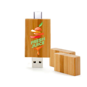 pendrive personalizado DUAL OTG Madera