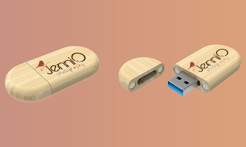 Pendrives y USB personalizados Madera