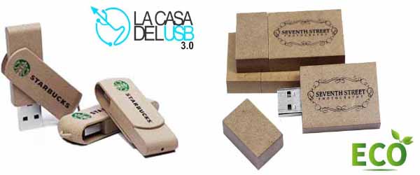 Pendrives Ecologicos Personalizados