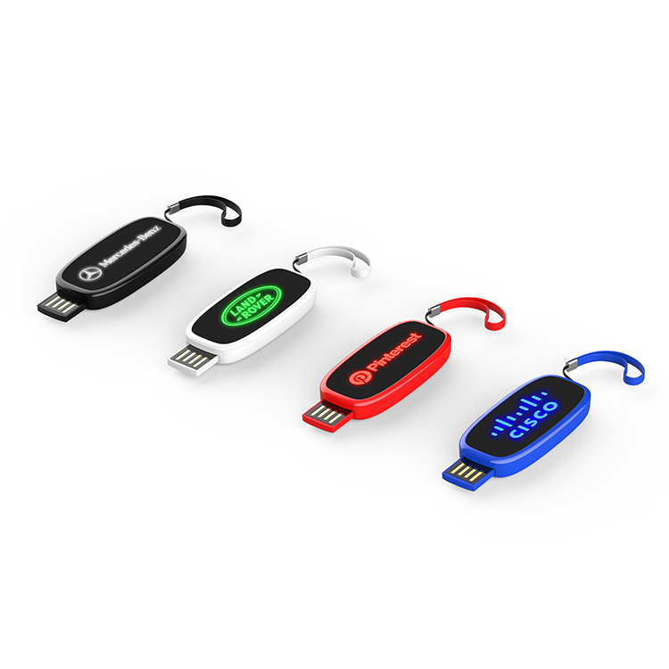 Pendrive Led Con Mini Lanyard