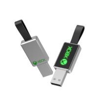 Pendrive Metal Led Cuadrado Con logotipo
