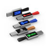 USB Metal Led Cuadrado Con logotipo