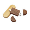 Pendrive De Madera Personalizado DUAL OTG 3.0 Redondo