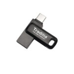Pendrive de Metal Negro Giratorio DUAL 3