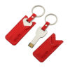 Pendrive Llavero con llave y funda de Cuero personalizado