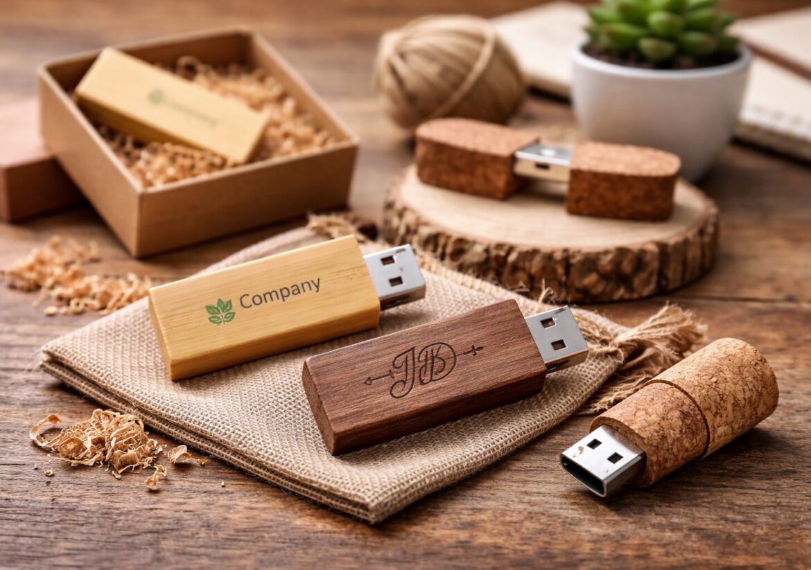 Pendrves USB de madera personalizados